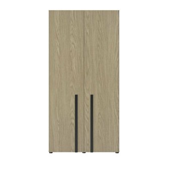 Nael 2 deurs kast eiken / zwart 