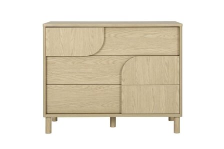 Galys 3 laden kast gerookt eiken look