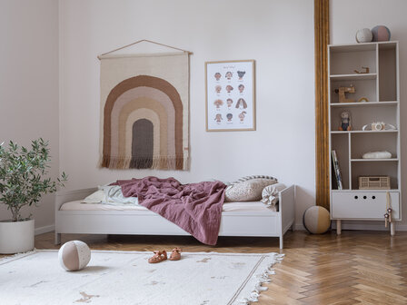 Vintage 1-persoonsbed 90x200 cashmere