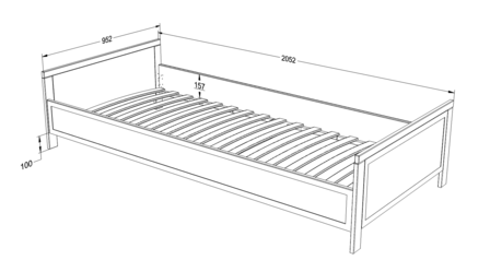maten vintage bed 90x200