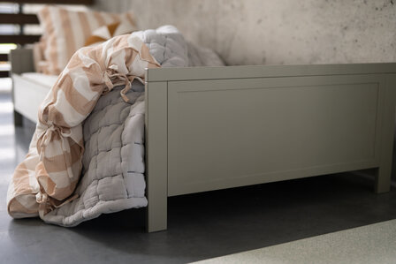 Vintage 1-persoonsbed 90x200 eucalyptus