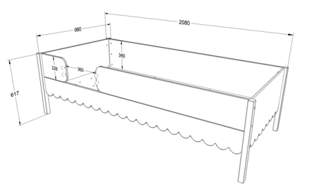 maten enkel bed
