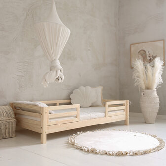 Basic Fello duo bed 140x200 onbehandeld hout
