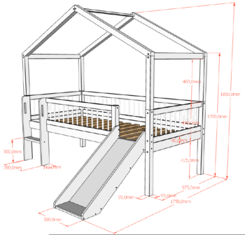 maten forrest huis bed