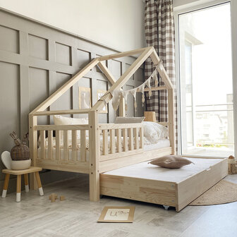 optie logeerlade met bodem 90x190x10, matras is optie