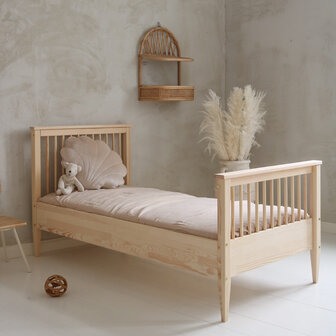 Boho classic ronde spijl 90x190 massief grenen