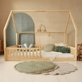 Bianco bed huis 140x200 hout 