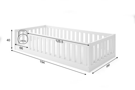incl plaat bodem en *gratis matras 