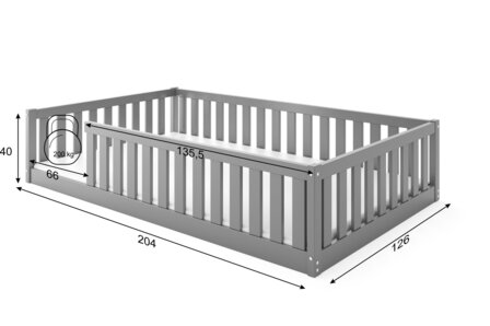 incl plaat bodem en *inclusief matras 