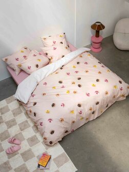 Snurk dekbedovertrek Donuts 1 persoons 140x200/220
