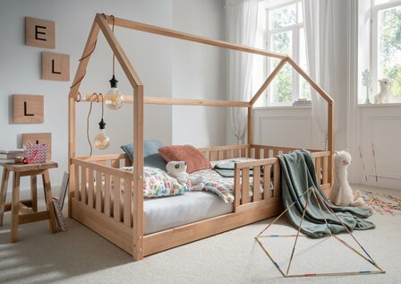 Bern inloop huis bed beuken 120x200