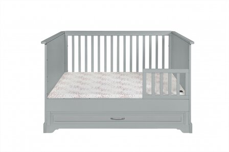 Novelies Melody meegroei ledikant 70x140 met lade grijs
