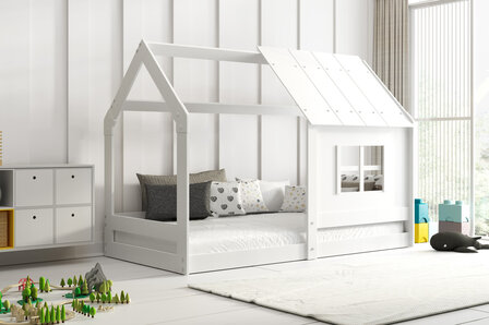 Dalarna hut bed 80x160 wit