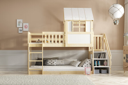 huisje kan contra van trap links of rechts