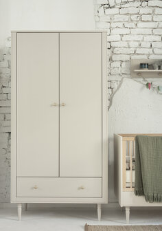 petite 2 deurs kast champagne kleur