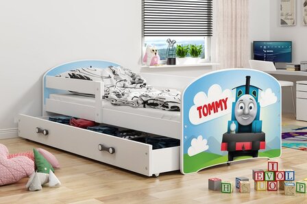 lido peuterbed 80x160 met lade tommy trein
