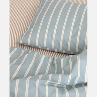 Studio Ditte hoeslaken streepjes toffee 90x200