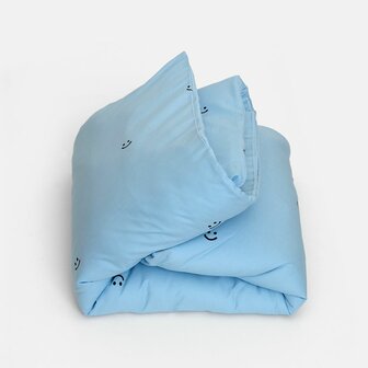 Studio Ditte dekbedovertrek Smiley blauw 1 persoons 140x200/220