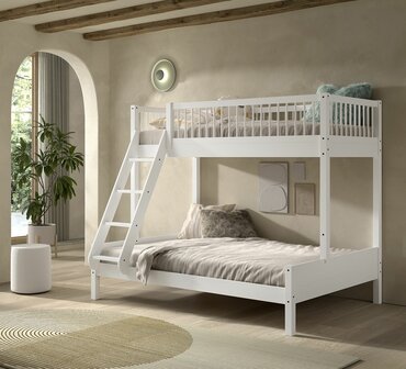 Forrest family stapelbed 90x200-140x200 beuken wit