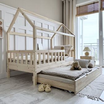 bedlade 90x190 op wielen