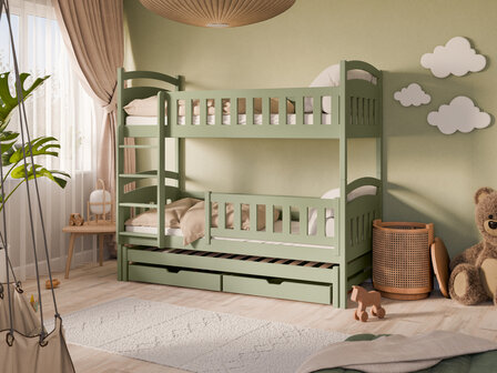 Bari stapelbed 90x200 olive