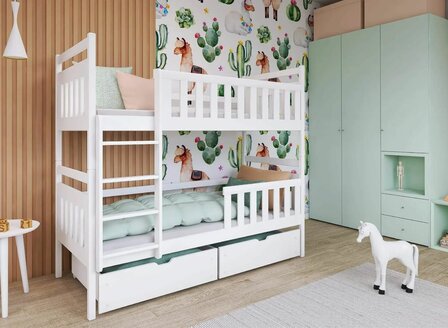 Martano stapelbed massief grenen 80x180