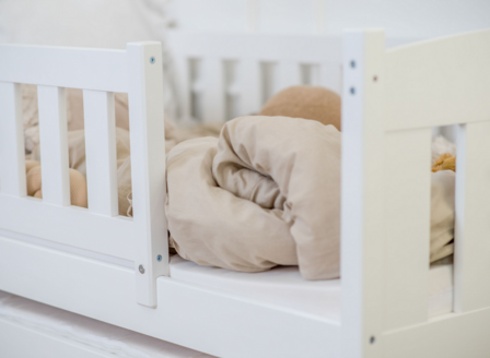 Amateo bedbank met logeerlade en opberglade massief grenen 90x200 wit