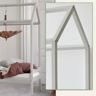Eco comfort bedhuisje 70x160 grenen dove grey