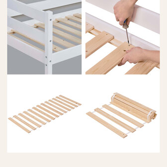 Eco comfort halfhoogslaper 90x200 grenen naturel