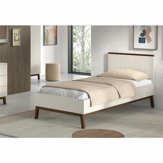 Sezane bed 90x200 clay walnoot