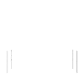 optie set extra poten voor ombouw tot laag bed 64 cm hoog