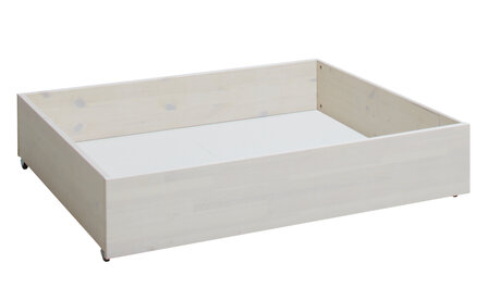 optie halve bedlade 99x94 white wash