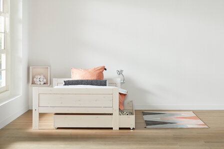 zijkant 120x200 bed met optie 120 bedlade