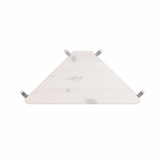 Lifetime hoeklegplank white wash