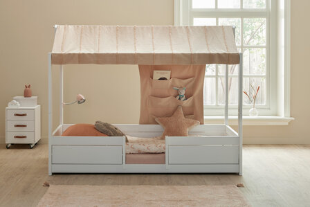 optie: Essence peach stof (achterwand is exclusief)