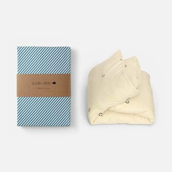 Studio Ditte dekbedovertrek Smiley vanille 1 persoons 140x200/220