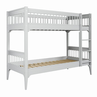 Carmela 90x200 stapelbed grenen grijs