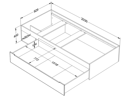 maten tweens bed 90x200