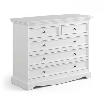 Borenzo commode 5 laden grenen