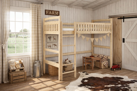 Mariotto hoogslaper 90x200 naturel