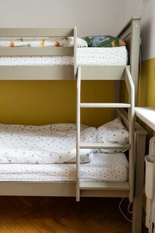 Collet paneel trio stapelbed deelbaar 90x200/120x200 grenen grijs