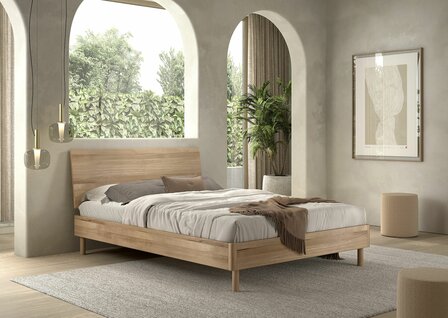 Forrest eiken twijfelaar bed 140x200