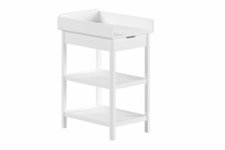 Forrest verzorgingstafel met lade massief beuken wit