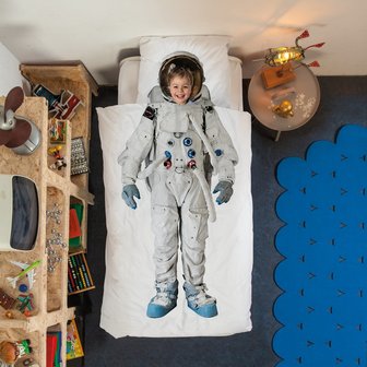snurk beddengoed astronaut