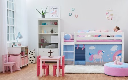 unicorn eenhoorn hoppekids bedden en tenten