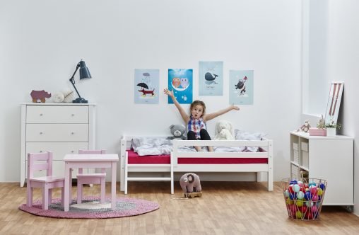 Guggenheim Museum Hoopvol tijdelijk Hoppekids Mads peuter speeltafel wit - Kinderbeddenstore