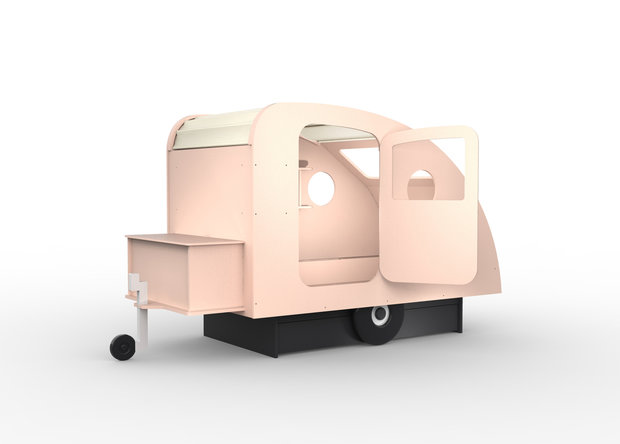 mathy by bols caravan bed poeder roze