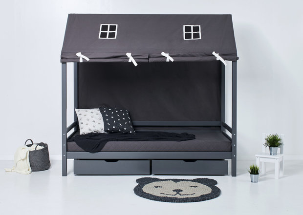 basic huis bed smoke pearl hoppekids