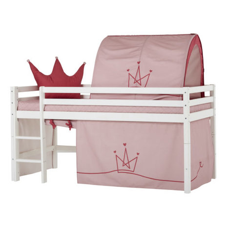 Faeröer Appal domesticeren Hoppekids Princess bedtent 90x200 halfhoogslaper - Kinderbeddenstore