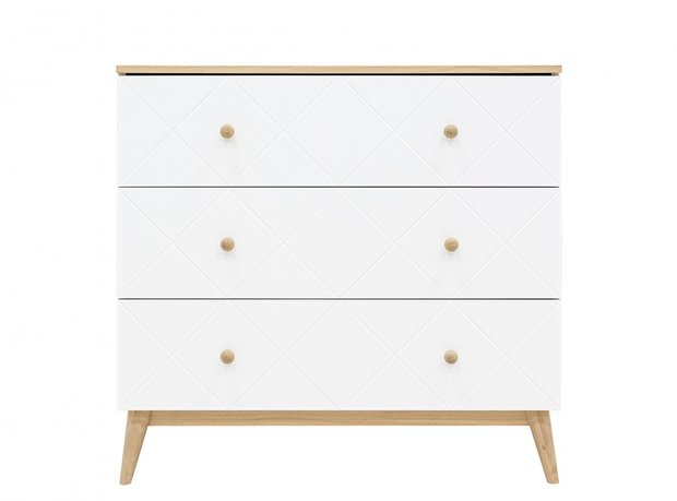 Bopita Paris 2-delige babykamer wit - eiken